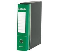 Esselte ESSENTIALS G73 Enregistreur avec étui, avec mécanisme à levier, format commercial, 23 x 30 cm, dos de 8 cm, vert, 6 pièces