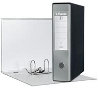 Esselte - Eurofile - Protocollo - Classeur avec mécanisme à levier et étui - Carton recouvert de plastique gris Gris métallisé Dorso 8 cm