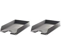 Esselte Europost Corbeille à courrier Gris (Lot de 2)