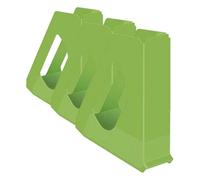 Esselte Europost Vivida Porte-revue en polystyrène A4 68 mm Vert (Lot de 3)