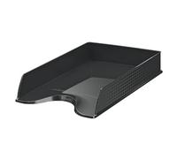 Esselte Corbeille à courrier Fusion A4 en polystyrène noir opaque