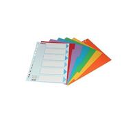 Intercalaires A4 carte colorée Esselte 6 onglets - 1 jeu