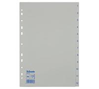 Esselte Intercalaires A4 Touches 1-12, Bleu & Blanc, Onglets Renforcés en Plastique Résistant avec Table des Matières, 100153