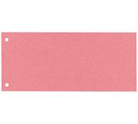 Esselte Intercalaires Trapèze de Séparation, Carton 1/3 Feuille A4, Lot de 100, Extra-Large, Rouge, 100% Recyclé, 20995