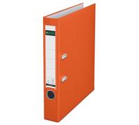 Esselte-Leitz 10155045 Classeur à Levier en Plastique 180° pour A4 avec Dos Étroit et Encoches - Orange