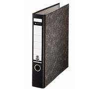 Esselte-Leitz 10600000 Classeur standard 180° format A4 et dos mince sans encoches (Noir)