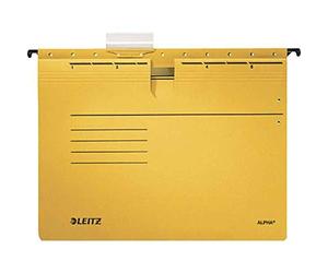 Esselte-Leitz 19843015 Lot de 5 chemises suspendues en carton Alpha (Jaune) (Import Allemagne)