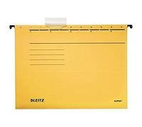 Esselte Leitz 19853015 Lot de 5 dossiers suspendus en carton Alpha (Jaune) (Import Allemagne)