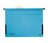 Esselte Leitz 19863035 Lot de 5 dossiers suspendus latéraux en carton Alpha avec porte-étiquette (Bleu) (Import Allemagne)