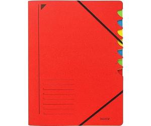 Esselte-Leitz 39070025 Trieur 7 onglets en carton (Rouge) (Import Allemagne)