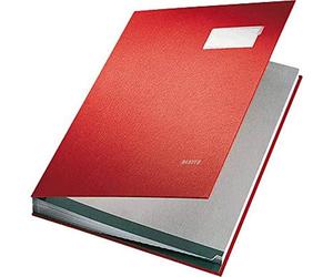Esselte Leitz 57000025 Parapheur couverture en carton recouvert de plastique, 20 compartiments (Rouge) (Import Allemagne)