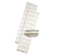Esselte Leitz Lot de 50 intercalaires en plastique Transparent 60 mm 4 lignes
