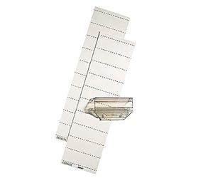 Esselte Leitz Lot de 50 intercalaires en plastique Transparent 60 mm 4 lignes
