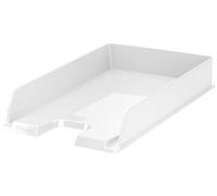 Esselte| Lot de 10x Corbeilles à courrier Europost A4 | Empilable| Rangement de Documents, Catalogues, Brochures & Magazines | Pour la Maison, Bureau| Motif Texturé | Blanc opaque| 623608