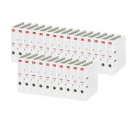 Esselte Lot de 25 classeurs A4 50 mm en plastique blanc