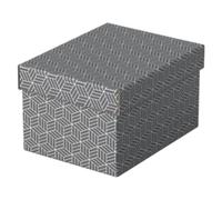Boîte de rangement et cadeau Home S, set de 3, gris