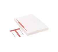 Esselte, Lot de 50 relieurs d'archives à clip Capiclass, Perforation de 8 cm, Indexation possible grâce à la glissière, Plastique rouge, 21700