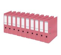 Esselte, N°1 Power, Pack de 10 Classeurs à levier, Grenadine, Dos 75mm, A4, PP, 231037