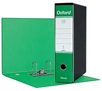 Esselte Oxford - Classeur A4 avec mécanisme à levier et étui vert en plastique, capacité de 30 litres, 3 trous