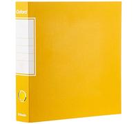 Esselte OXFORD G82 Enregistreur avec étui, avec mécanisme à levier n°1 en format commercial (23 x 30 cm) avec dos de 5 cm, jaune, lot de 8 pièces, 390782090