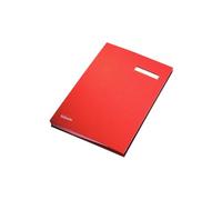 Esselte Parapheur avec 20 Onglets Cartonnés, A4, Rouge, 621062
