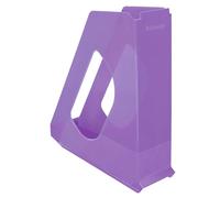 Esselte - Porte-Revues A4, Rangement pour Documents, Catalogues & Magazines, Maison / Bureau, Motif Texturé, Gamme Colour'Breeze, Lavande, 628456