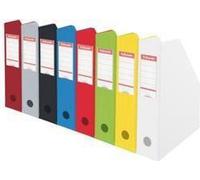 Esselte Porte-revues, DIN A4 (L)100 mm, couleurs assorties en carton, soudé avec film PVC, pliable, avec pochette transparente - 10 pièces (21027)
