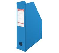 ESSELTE Lot de 10 Boîtes à pan coupé Porte-revues PVC dos 7 cm Livré à plat Bleu