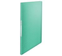 Esselte - Porte-vues A4 avec 40 Pochettes, Capacité 80 Feuilles, Rangement & Présentation de Documents, Maison / Bureau, Motif Texturé, Gamme Colour'Breeze, Vert, 626228