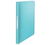 Esselte - Porte-vues A4 avec 80 Pochettes, Capacité 160 Feuilles, Rangement & Présentation de Documents, Maison / Bureau, Motif Texturé, Gamme Colour'Breeze, Bleu, 626237