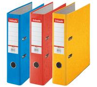 Esselte Rainbow, Pack de 3x Classeurs à Levier, Assortis, Dos de 75 mm, A4, Capacité 500 feuilles, carton, 17932
