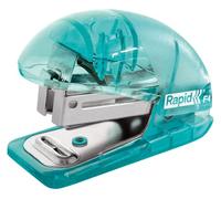 Rapid – Mini-agrafeuse Esselte F4 – À chargement par le haut, 10 feuilles, avec ôte-agrafe, Bleu