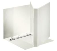 ESSELTE Reliure présentoir personnalisable en PP (3 poches) avec anneaux 4- 25 - rot - f.à maxi - Blanc - 394752000