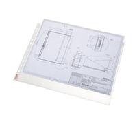 Esselte Sachet De 10 Pochettes Perforées A3 Paysage Transparent 85 Mic