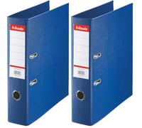 Esselte Standard, 1x classeur à Levier, Bleu, Dos de 75 mm, A4, PP, 320210 (Lot de 2)