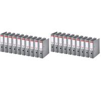 Esselte Standard, 1x classeur à Levier, Gris, Dos de 75 mm, A4, PP, 320310 (Lot de 2)