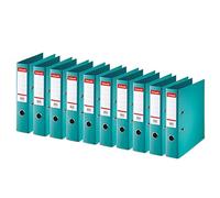 Esselte Standard, 1x classeur à Levier, Turquoise, Dos de 75 mm, A4, PP, 320340