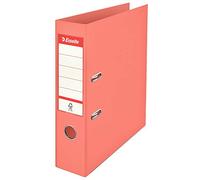 Esselte Standard, Pack de 10x Classeurs à Levier, Abricot Colour'Ice, Dos de 75 mm, A4, PP, 626211