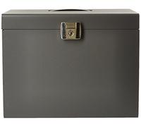 Esselte, Valise de Classement en Metal pour Dossiers Suspendus, A4, Capacité de 15 Dossiers Suspendus, Gris, 11896