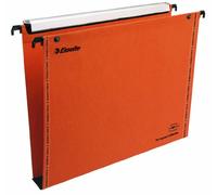 Leitz Dossiers suspendus A4 VisioPlus VGM – 350 f., fond 30 mm, porte-étiquette XL, lot 25 orange