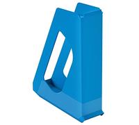 Esselte VIVIDA 628218 Lot de 10 porte-revues Format A4 Idéal pour dépliants, brochures, documents, dossiers et agrafeuses en plastique solide Bleu