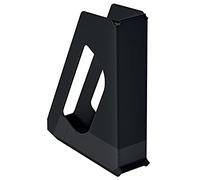 Esselte VIVIDA 628220 Lot de 10 porte-revues A4 en plastique solide Noir Idéal pour brochures, documents, dossiers et dossiers