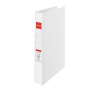 Classeur à Anneaux Esselte Standard A4 Blanc, 2 Anneaux de 25mm, Largeur 35mm, Matériau Plastique PP, Référence Esselte 14449