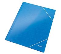 Esselte WOW 39820036 Lot de 10 Chemises à 3 rabats avec élastique 250 feuilles Bleu