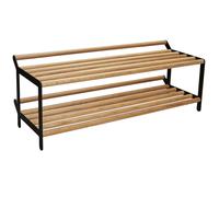 Essem Design Banc avec rangement chaussures Tamburin 100cm Bouleau-noir