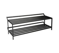 Essem Design Banc avec rangement chaussures Tamburin 100cm Chêne peint noir-noir