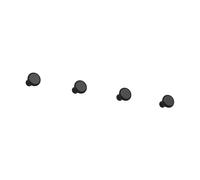 Essem Design Crochet petit Classic. lot de 4 Noir