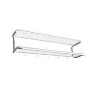 Essem Design Étagère à chapeaux Classic 650 blanc/chrome. 2 niveaux. 110 cm
