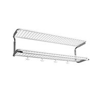 Essem Design Étagère à chapeaux Classic 650 blanc/chrome. 2 niveaux. 90 cm