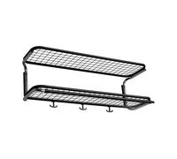 Essem Design Étagère à chapeaux Classic 650 noir/chrome. 2 niveaux. 80 cm